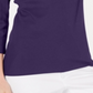 Blusa feminina Karen Scott manga 3/4 roxa tamanho XS