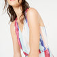 Vestido longo feminino arco-íris INC International Concepts azul tamanho PP