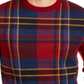 Suéter masculino Club Room com painel xadrez e mistura de lã merino, vermelho, tamanho grande