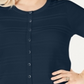 Cardigan texturizado feminino Charter Club Plus Layering, azul, tamanho 2X