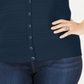 Cardigan texturizado feminino Charter Club Plus Layering, azul, tamanho 2X