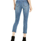 Calça jeans skinny cropped feminina INC International Concepts, cintura alta, azul, tamanho 10