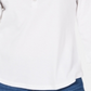 Blusa feminina Karen Scott com gola alta e estampa de pontos de algodão, branca, tamanho médio