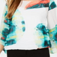 Alfani Petite Abstract-Print Top Branco Tamanho Pequeno Pequeno
