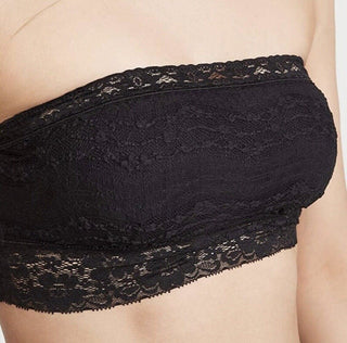 Sutiã Bandeau Free People Feminino Renda Everyday Preto Tamanho Pequeno