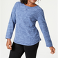 Moletom Karen Scott Petite Marled - Azul Intrepid Tamanho Petite S