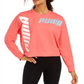 Moletom Puma Modern Sport Crew Feminino Laranja Tamanho M