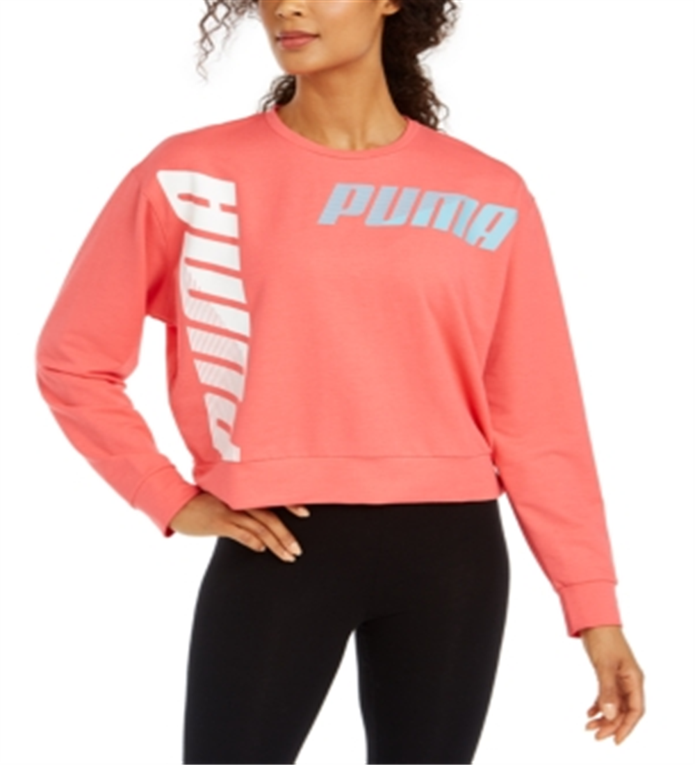Moletom Puma Modern Sport Crew Feminino Laranja Tamanho M