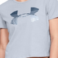 Camiseta cropped feminina Under Armour com logo estampado, cinza, tamanho GG