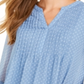 Camiseta estampada Charter Club Pintuck azul tamanho G