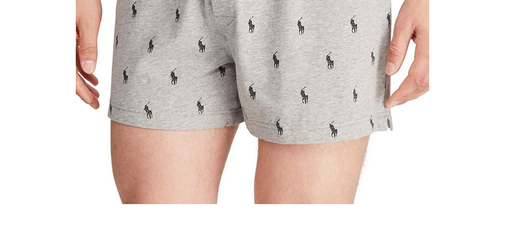 Polo Ralph Lauren Boxer Masculino de Malha Cinza Tamanho G
