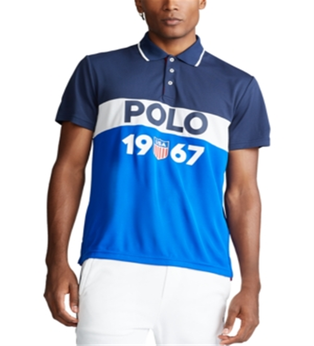 Polo Ralph Lauren Masculino Classic Fit Performance Piquet Polo Azul Tamanho XL