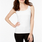 Camiseta básica feminina Alfani Petite com decote redondo, branca, tamanho Petite XL