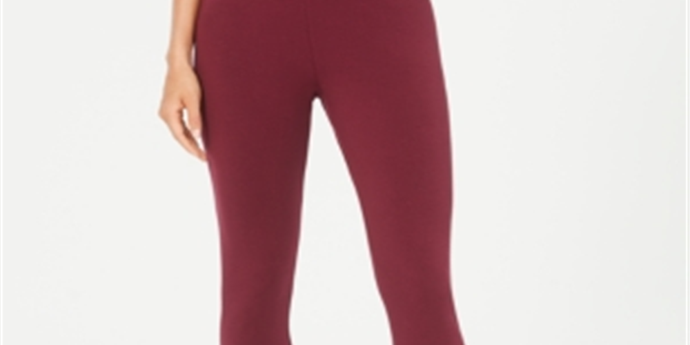 Leggings Petite Pull-on Estilo &amp; Co Vermelhas Tamanho XS