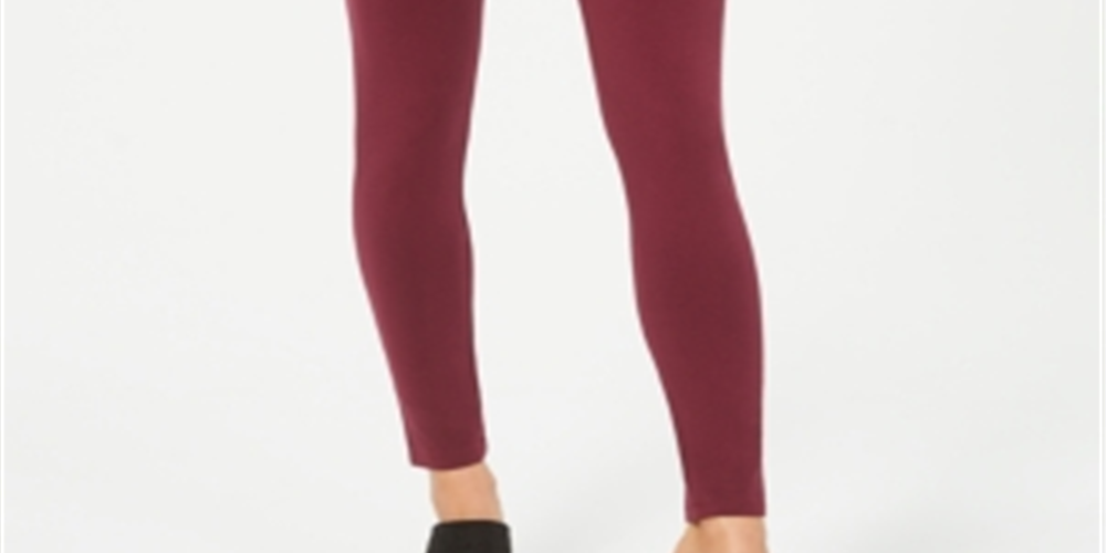 Leggings Petite Pull-on Estilo &amp; Co Vermelhas Tamanho XS