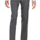 Calça de lã Ralph Lauren masculina de perna reta, cinza, tamanho 34x30