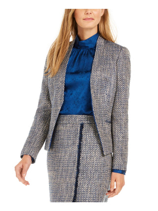 Calvin Klein Blazer Feminino para Usar no Trabalho Jaqueta Azul Tamanho 8
