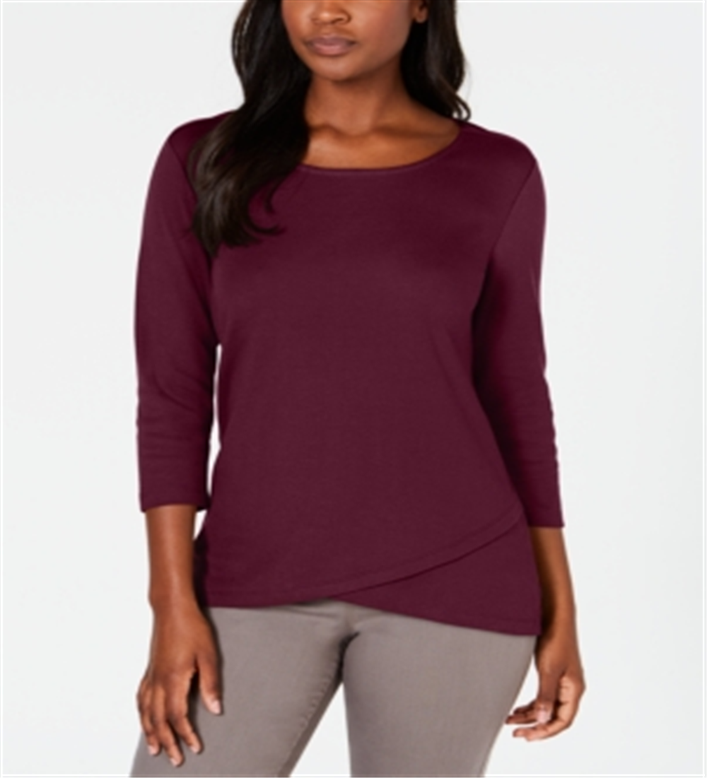 Karen Scott Top Tulip Hem Feminino Vermelho Tamanho P