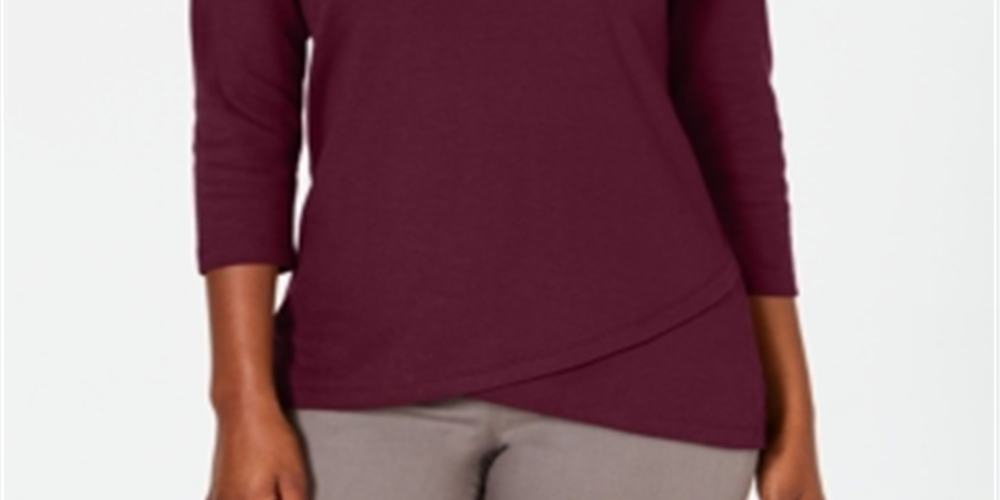 Karen Scott Top Tulip Hem Feminino Vermelho Tamanho P