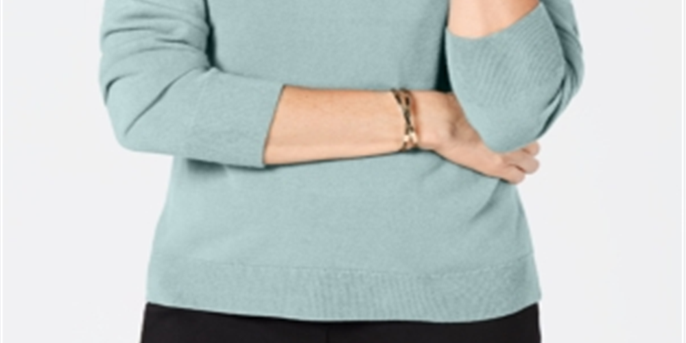 Karen Scott Suéter Feminino Gola Alta Verde Tamanho P