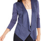 Cardigan feminino de malha aberta frontal INC International Concepts, azul, tamanho pequeno
