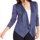 Cardigan feminino de malha aberta frontal INC International Concepts, azul, tamanho pequeno