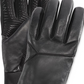 Luvas de couro masculinas UR Powered com forro de pele sintética e tela sensível ao toque, pretas, tamanho P/M