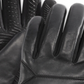 Luvas de couro masculinas UR Powered com forro de pele sintética e tela sensível ao toque, pretas, tamanho P/M