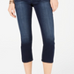Calça jeans curta feminina INC Finity Stretch, azul curvilíneo, tamanho 6