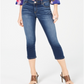 Calça jeans curta feminina INC Finity Stretch, azul curvilíneo, tamanho 6
