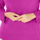 Karen Scott Suéter Feminino Gola Bateau Manga Longa Roxo Framboesa Tamanho Médio