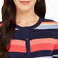 Cardigan listrado feminino Charter Club azul tamanho -XL