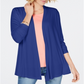 Karen Scott Cardigan Feminino Frente Aberta Azul Tamanho Pequeno XL