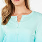 Cardigan feminino Charter Club Ombre turquesa azul-pedra tamanho pequeno