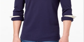 Polo de desempenho de malha masculino Club Room azul tamanho XXL