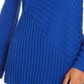 Suéter feminino Charter Club com gola falsa e pontos mistos, azul, tamanho GG