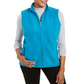 Karen Scott Colete Esportivo Feminino com Zíper Zeroproof Fleece Azul-petróleo Cristal Tamanho P