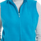 Karen Scott Colete Esportivo Feminino com Zíper Zeroproof Fleece Azul-petróleo Cristal Tamanho P