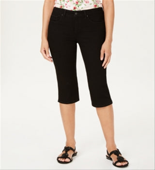 Charter Club Women's Tummy Control Skimmer Jeans  Saturated Black Size 8