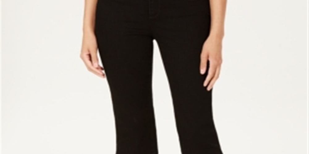 Calça jeans skinny com controle de barriga feminina Charter Club, preta saturada, tamanho 8