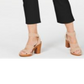 Calça skinny curta feminina INC, preta escura, tamanho 12 P