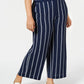 Calça feminina listrada plus size Charter Club azul tamanho 0X
