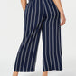 Calça feminina listrada plus size Charter Club azul tamanho 0X