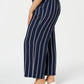Calça feminina listrada plus size Charter Club azul tamanho 0X