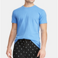 Camiseta Ralph Lauren Masculina de Algodão Enzimático com Gola Redonda Azul Tamanho Grande