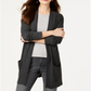 Cardigan longo térmico waffle feminino Style &amp; Co, cinza, tamanho pequeno P
