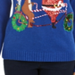 Karen Scott Suéter Feminino Holiday Bicycle Azul Tamanho 2XL