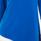 Túnica feminina assimétrica com anel JM Collection, azul, tamanho X-S