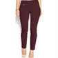 Calça skinny Alfani feminina com controle de barriga, vermelha, tamanho 12, pequena
