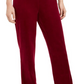 Calça de veludo feminina Karen Scott, roxa, tamanho PP